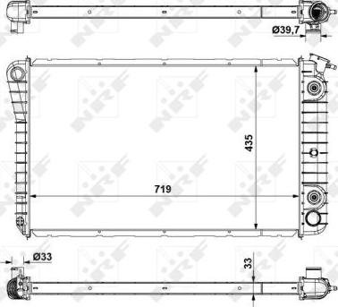 NRF 56092 - Radiator, engine cooling car-mod.net
