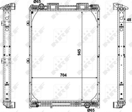 NRF 509537X - Radiator, engine cooling car-mod.net