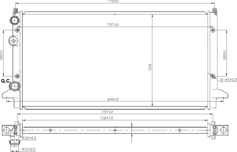 NRF 58950 - Radiator, engine cooling car-mod.net