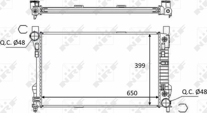 NRF 58390 - Radiator, engine cooling car-mod.net