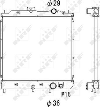 NRF 53520 - Radiator, engine cooling car-mod.net