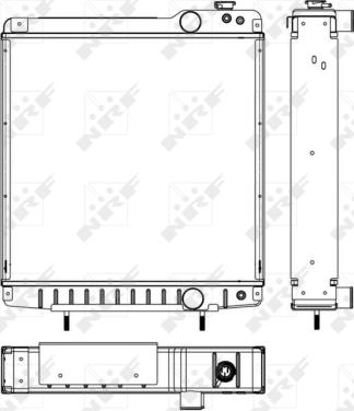 NRF 53658 - Radiator, engine cooling car-mod.net