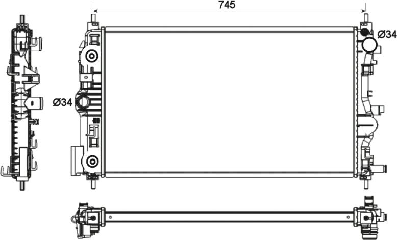 NRF 53131 - Radiator, engine cooling car-mod.net