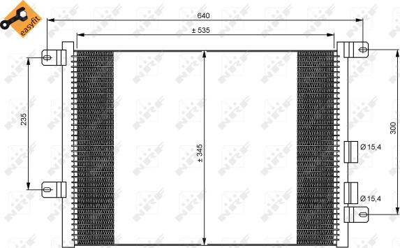 NRF 35590 - Condenser, air conditioning car-mod.net