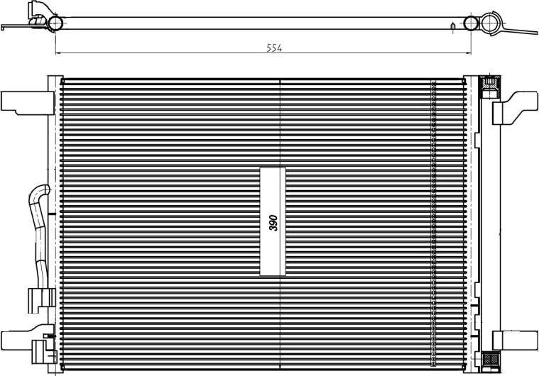 CARRO 129206410 - Condenser, air conditioning car-mod.net