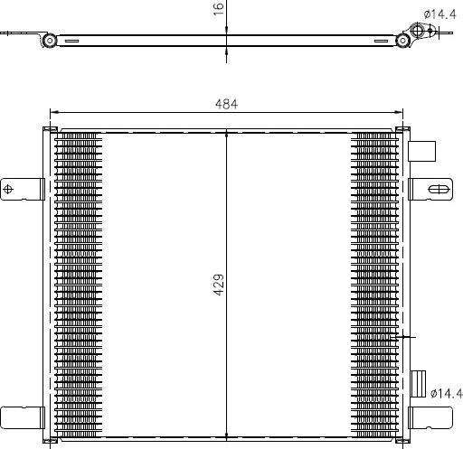 NRF 350505 - Condenser, air conditioning car-mod.net