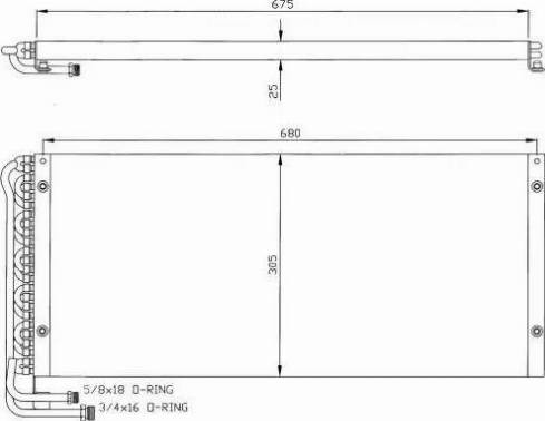 NRF 35323 - Condenser, air conditioning car-mod.net