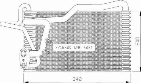 NRF 36035 - Evaporator, air conditioning car-mod.net