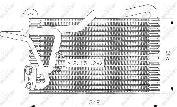 NRF 36036 - Evaporator, air conditioning car-mod.net