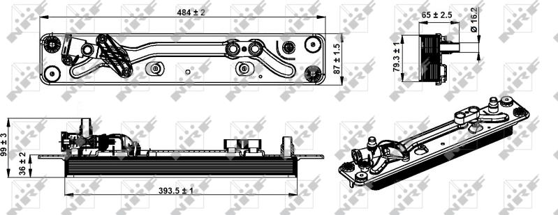 NRF 31285 - Oil Cooler, automatic transmission car-mod.net