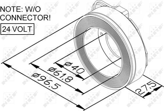 NRF 38448 - Coil, magnetic-clutch compressor car-mod.net