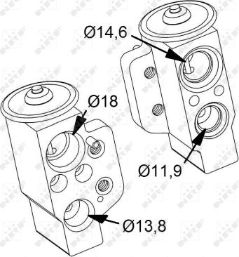 NRF 38417 - Expansion Valve, air conditioning car-mod.net