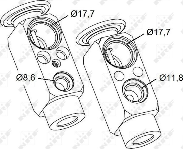 NRF 38477 - Expansion Valve, air conditioning car-mod.net