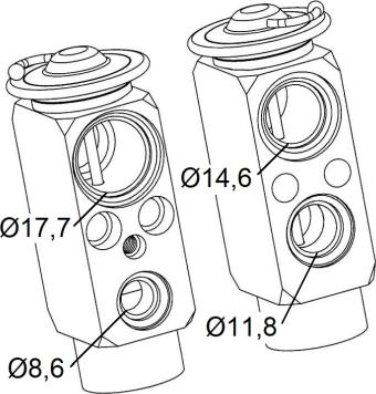 NRF 38399 - Expansion Valve, air conditioning car-mod.net
