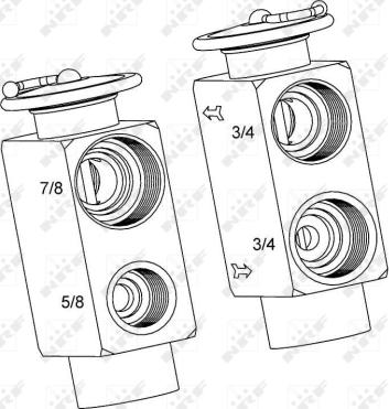 NRF 38392 - Expansion Valve, air conditioning car-mod.net
