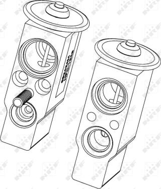 NRF 38406 - Expansion Valve, air conditioning car-mod.net