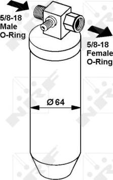 NRF 33068 - Dryer, air conditioning car-mod.net