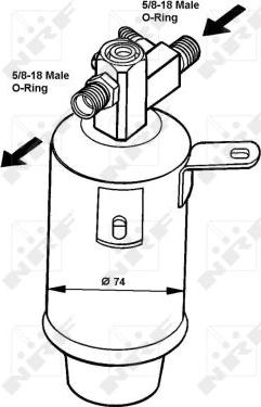 NRF 33018 - Dryer, air conditioning car-mod.net