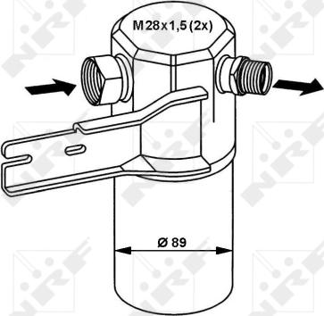 NRF 33132 - Dryer, air conditioning car-mod.net