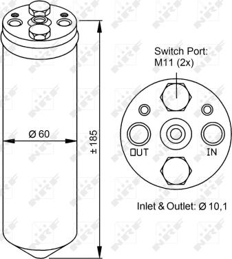 NRF 33122 - Dryer, air conditioning car-mod.net