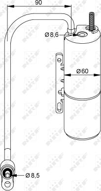 NRF 33202 - Dryer, air conditioning car-mod.net