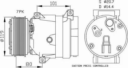 NRF 32481G - Compressor, air conditioning car-mod.net