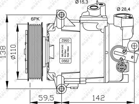 NRF 32500G - Compressor, air conditioning car-mod.net