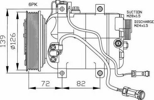 NRF 32027G - Compressor, air conditioning car-mod.net