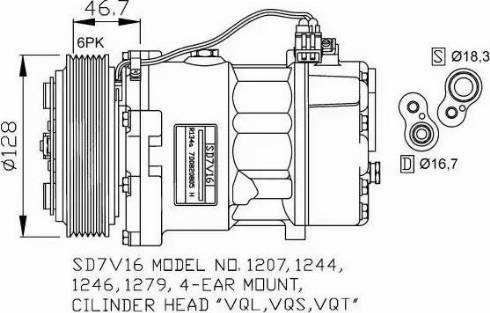 NRF 32168G - Compressor, air conditioning car-mod.net