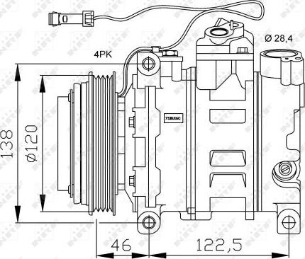 NRF 32167G - Compressor, air conditioning car-mod.net