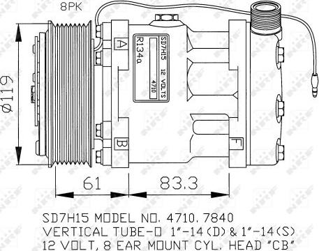 NRF 32132G - Compressor, air conditioning car-mod.net