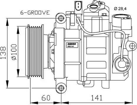 NRF 32263G - Compressor, air conditioning car-mod.net