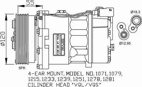 NRF 32206G - Compressor, air conditioning car-mod.net
