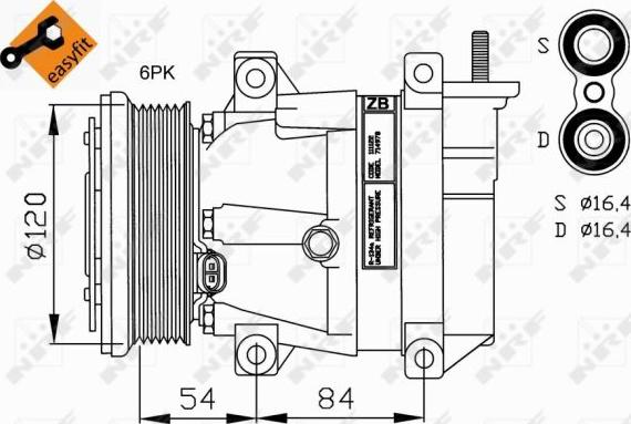 NRF  32220G - Compressor, air conditioning car-mod.net