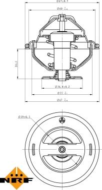 NRF 725098 - Coolant thermostat / housing car-mod.net