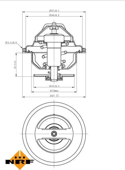 NRF 725047 - Coolant thermostat / housing car-mod.net
