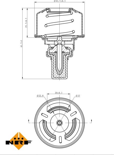 NRF 725007 - Coolant thermostat / housing car-mod.net