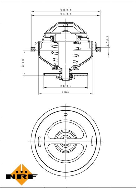 NRF 725194 - Coolant thermostat / housing car-mod.net
