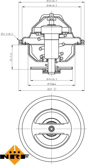 NRF 725197 - Coolant thermostat / housing car-mod.net