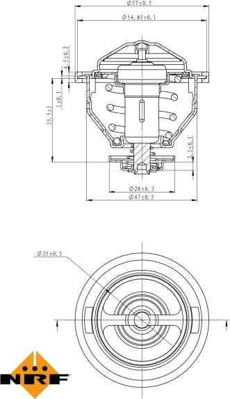 NRF 725140 - Coolant thermostat / housing car-mod.net