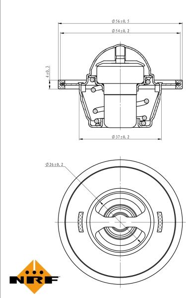 NRF 725156 - Coolant thermostat / housing car-mod.net