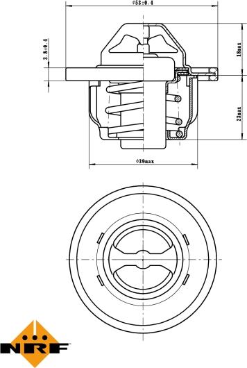 NRF 725150 - Coolant thermostat / housing car-mod.net