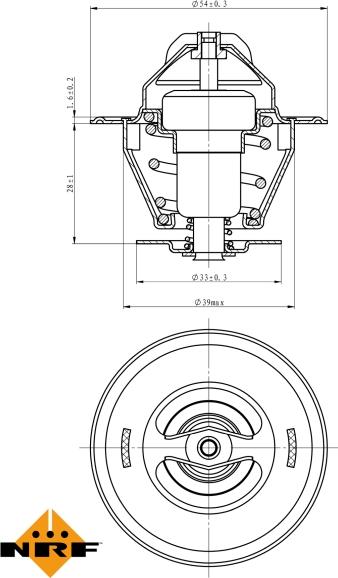 NRF 725161 - Coolant thermostat / housing car-mod.net