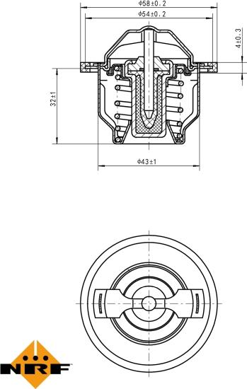 NRF 725205 - Coolant thermostat / housing car-mod.net