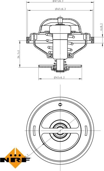 NRF 725216 - Coolant thermostat / housing car-mod.net