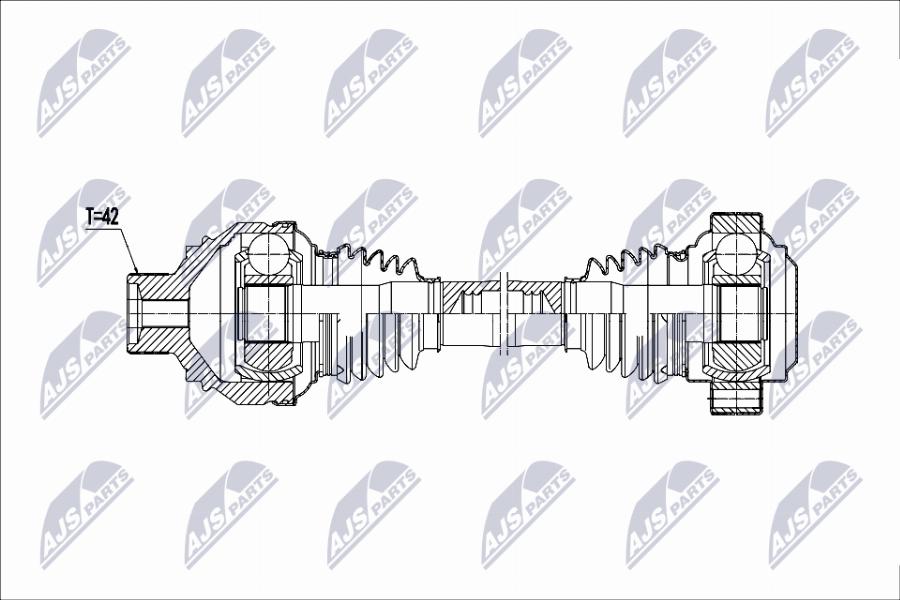 NTY NPW-AU-080 - Drive Shaft car-mod.net