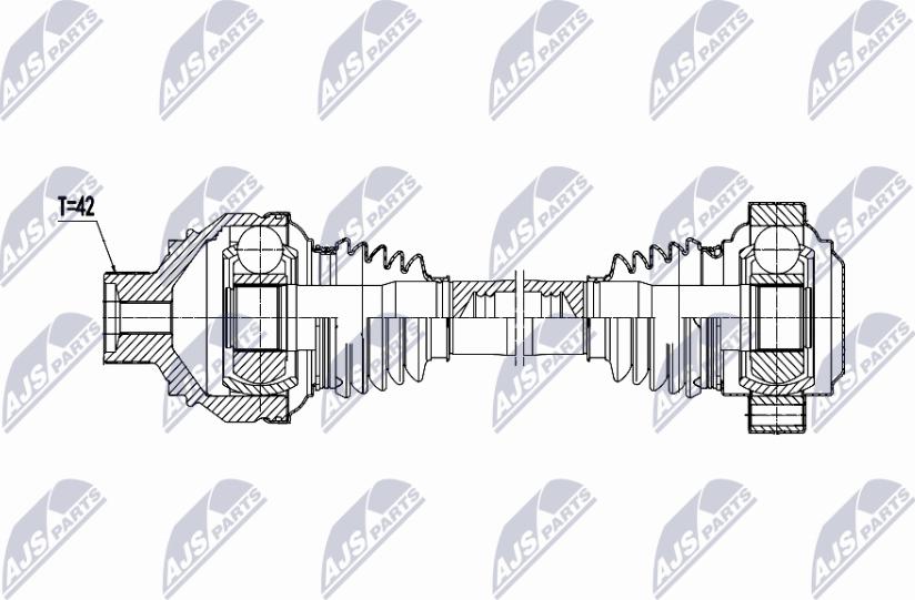 NTY NPW-AU-079 - Drive Shaft car-mod.net