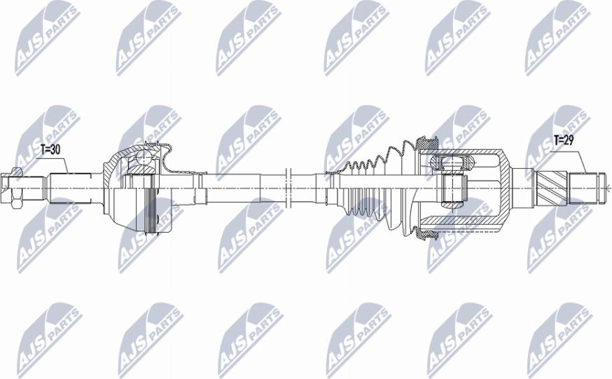 NTY NPW-CH-116 - Drive Shaft car-mod.net