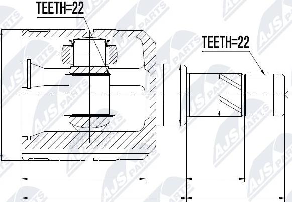 NTY NPW-PL-002 - CV Joint Kit, drive shaft car-mod.net