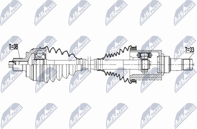 NTY NPW-VW-227 - Drive Shaft car-mod.net